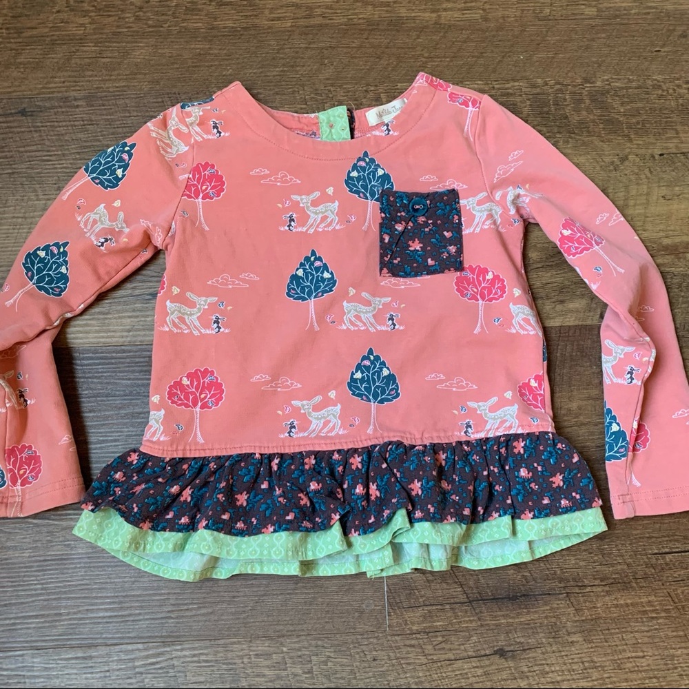 Matilda Jane Pink and Green Long Sleeve Tee